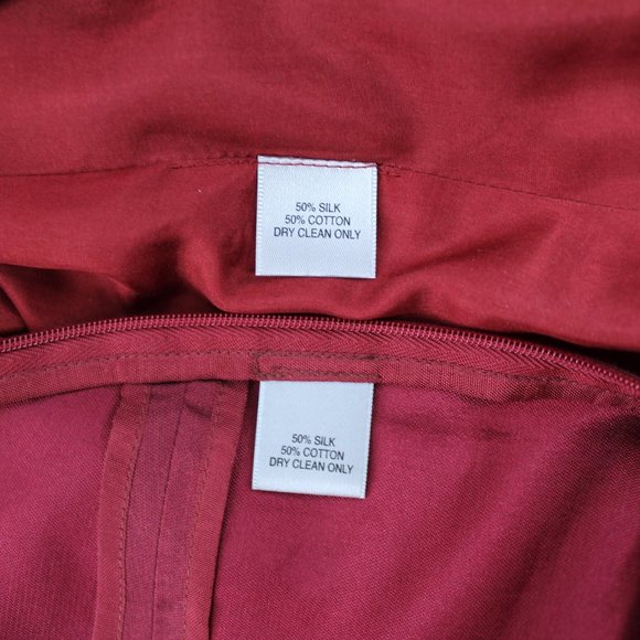 Morgane Le Fay Suit 2 PC Set Long Jacket Pants Silk Cotton Statement Piece 8 - Picture 6 of 16